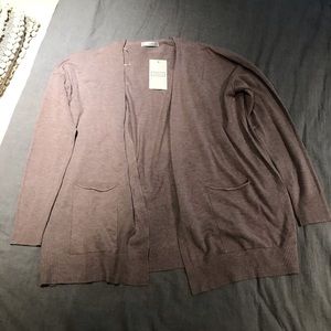 Taupe Plus Size Cardigan